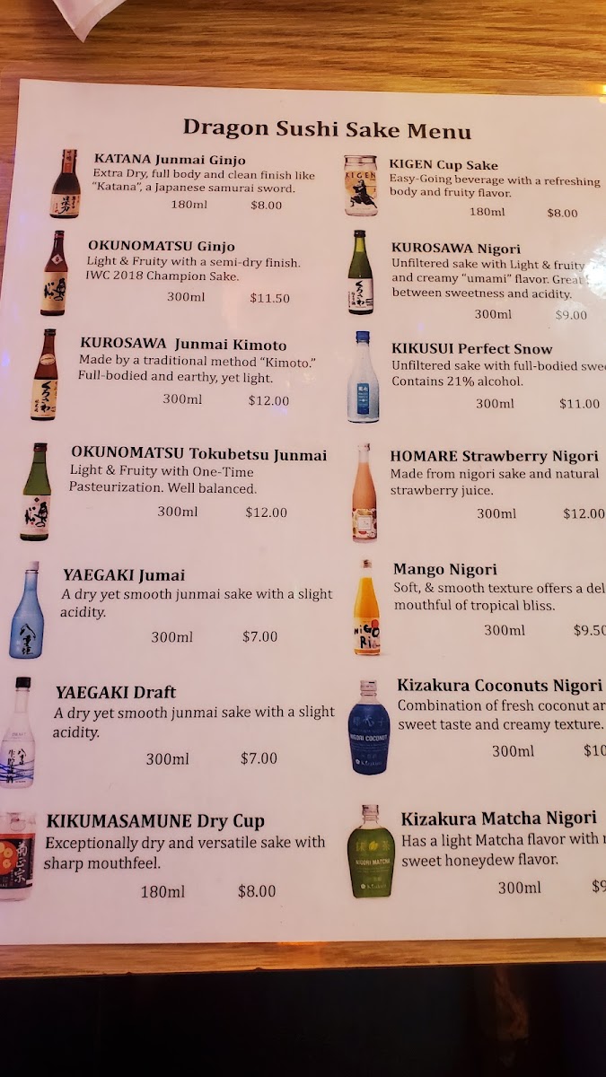 Dragon Sushi Menu - Image 4